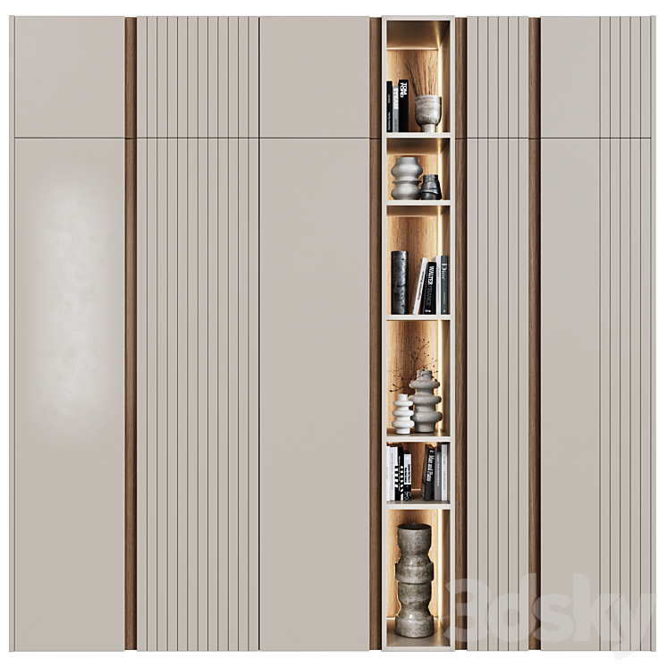Wardrobe in modern style 47 3DS Max Model - thumbnail 1