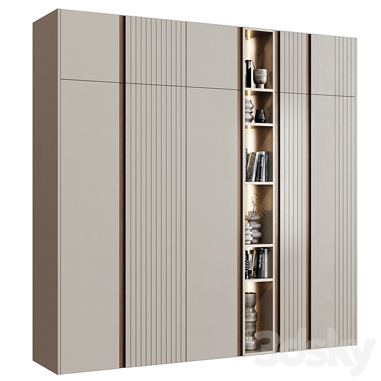 Wardrobe in modern style 47 3DS Max Model - thumbnail 2
