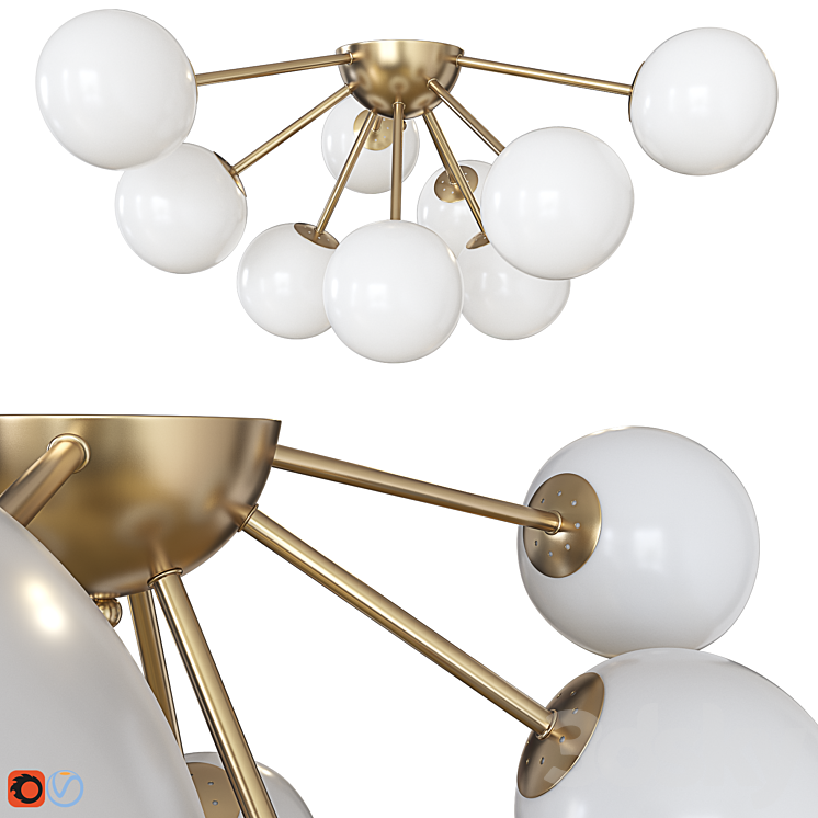 Ceiling lamp Freya Alexis 3D Model