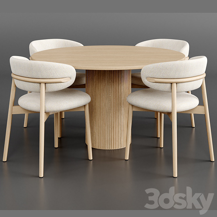 Dinning Set 59 3D Model