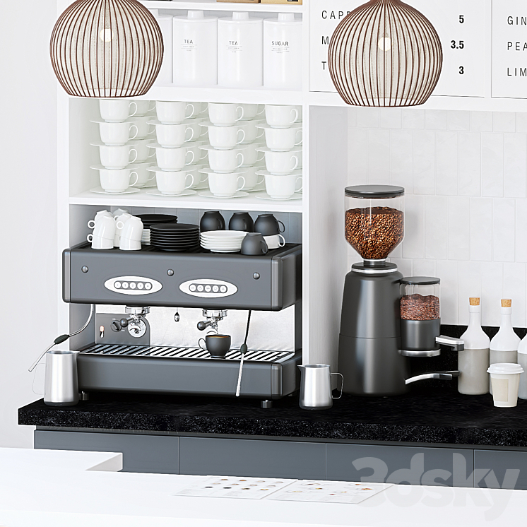 Coffee shop 5 3D Model Free