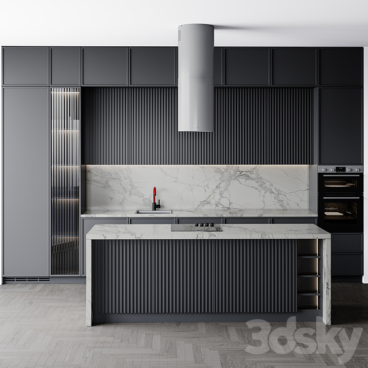 kitchen modern139 3DS Max - thumbnail 1