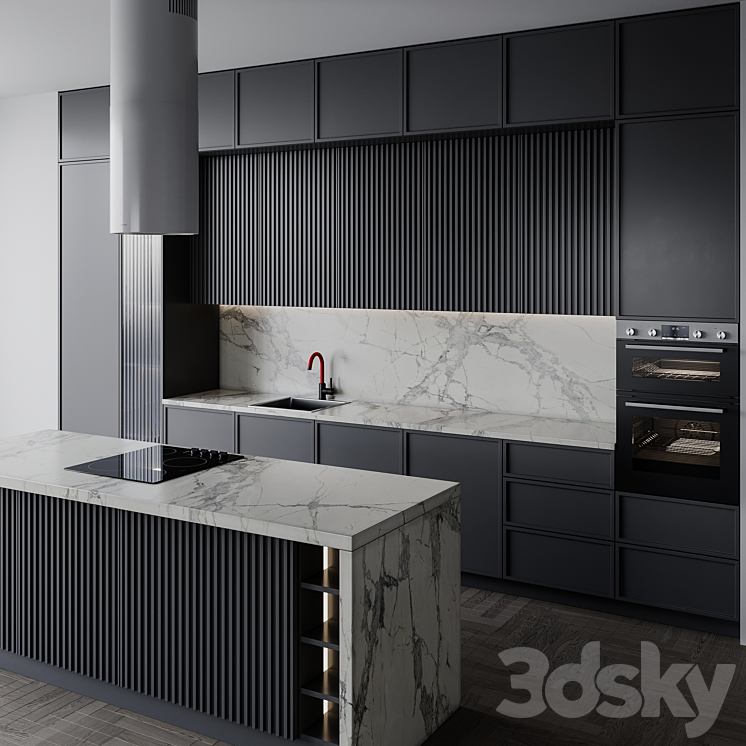 kitchen modern139 3DS Max - thumbnail 2