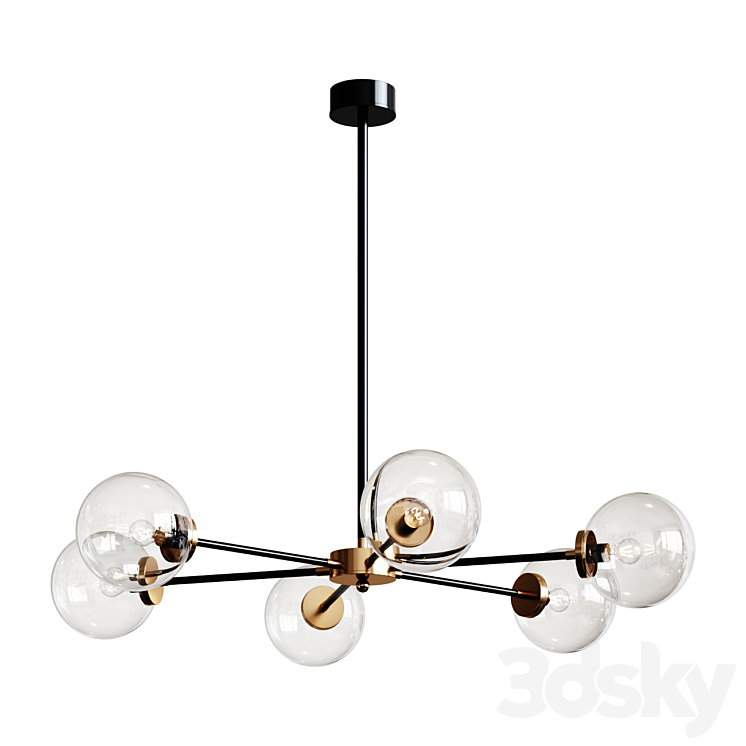 Chandelier URBAN GLOBE RADIAL CHANDELIER 8 LIGHT SKU CH16062 AB