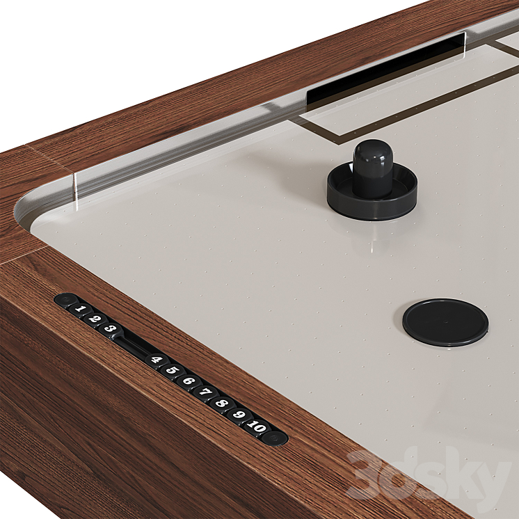 HB Home Mid-Century Air Hockey Table West Elm 3D Model Free
