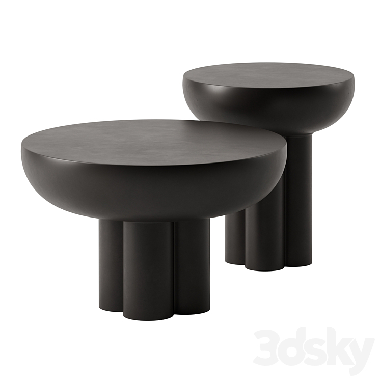 CROWN coffee tables by 101 Copenhagen 3DS Max Model - thumbnail 1
