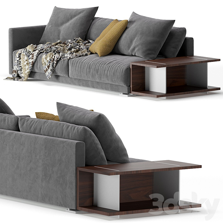 Poliform Bristol Sofa 2 Version 3D Model Free