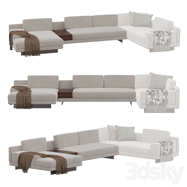 Rove Concepts Dresden Sectional Sofa 3D Model