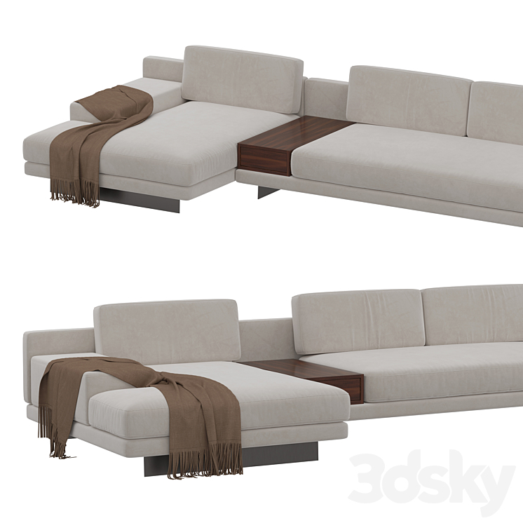 Rove Concepts Dresden Sectional Sofa Sofa 3D model