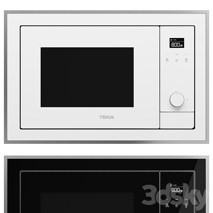 Microwave oven TEKA – ML 820 BIS BLACK-SS-WHITE-SS 3DS Max Model - thumbnail 1