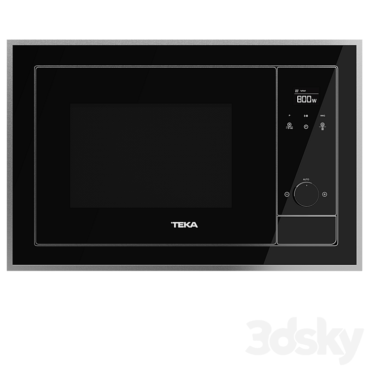 Microwave oven TEKA – ML 820 BIS BLACK-SS-WHITE-SS 3DS Max Model - thumbnail 2