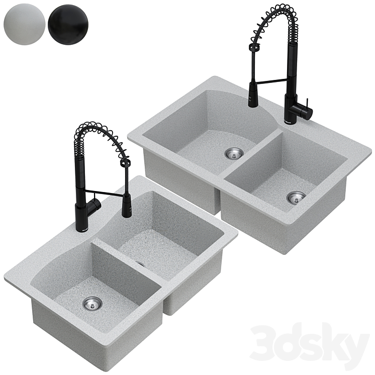 Kraus Sink Collection01 3D Model