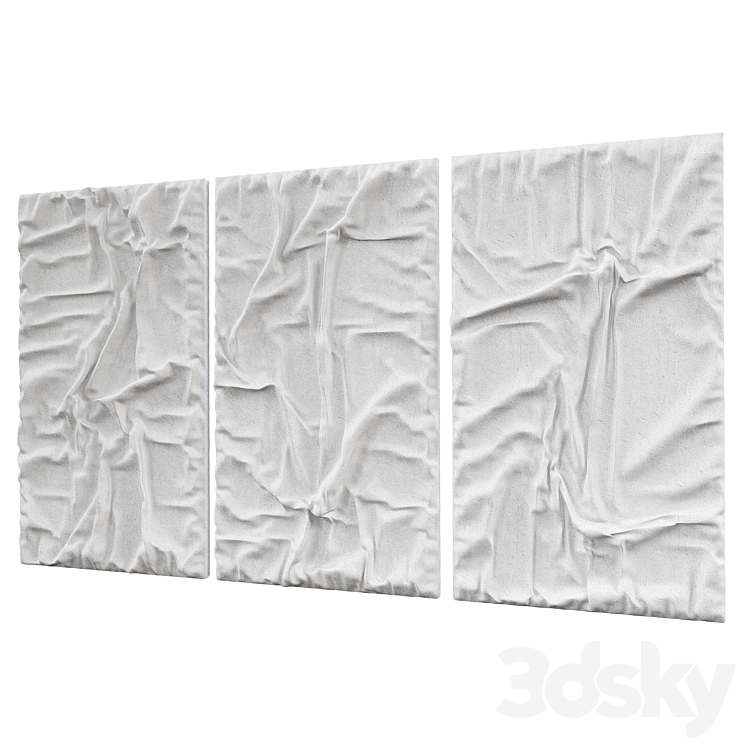 original abstract textured wall painting_2 3DS Max Model - thumbnail 2