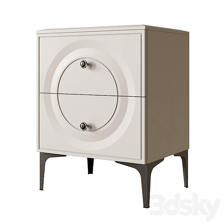 Bedside table Constance 3DS Max - thumbnail 1