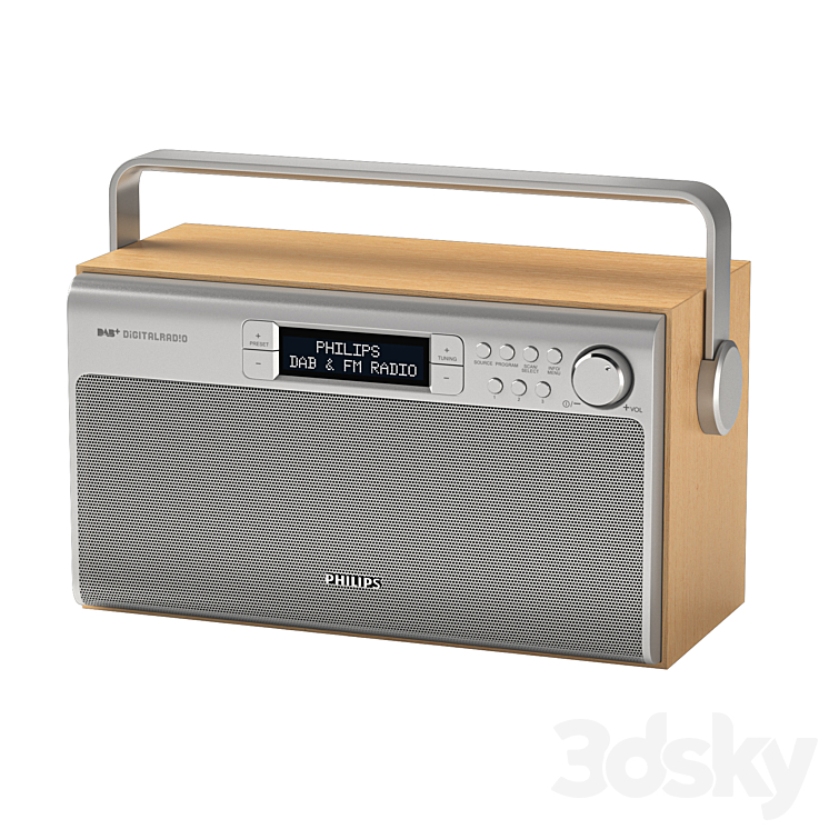 Philips AE5220 Portable Radio 3D Model