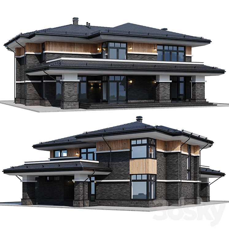 modern house 23 3D Model