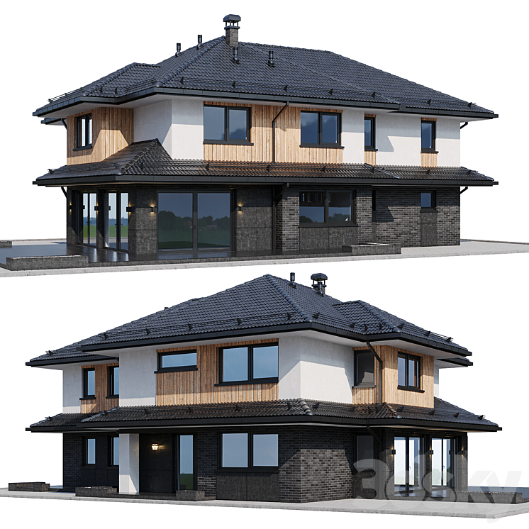 modern house 24 3D Model