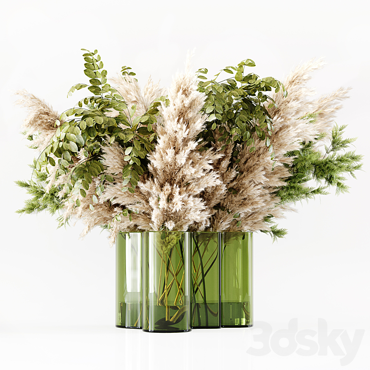 Pampas In Aalto Vase 3DS Max - thumbnail 2