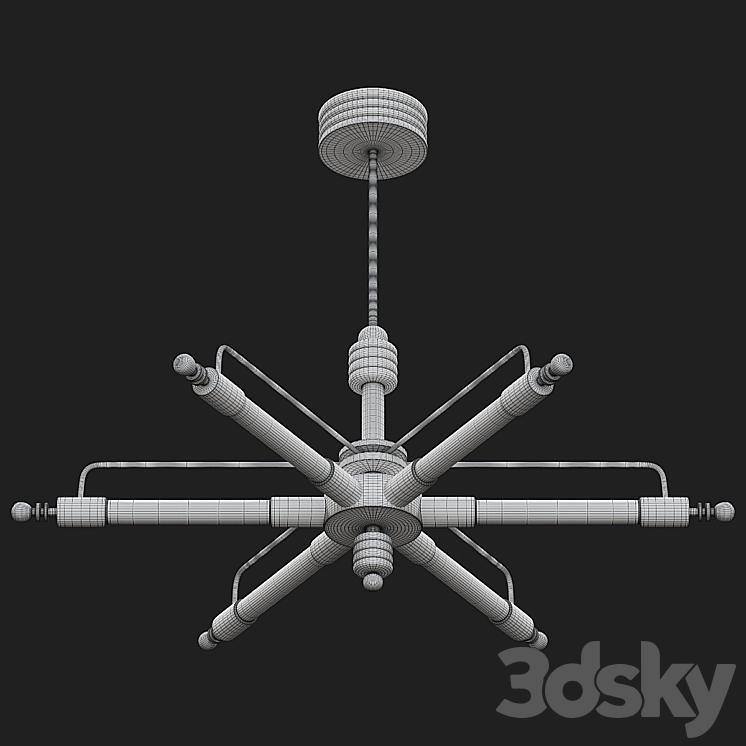 Machine Age Pendant Light by GMD Berlin 3DS Max - thumbnail 2