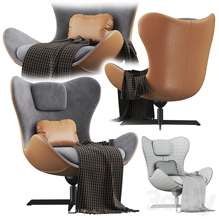 Lazy armchair 3D Model