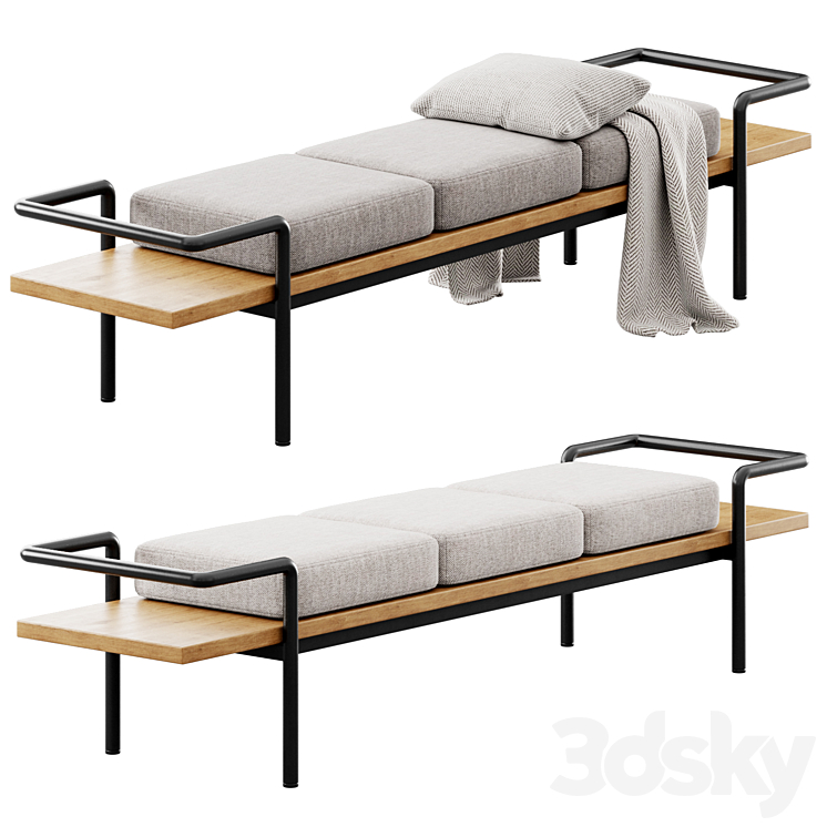 Bench T904 By Poltrona Frau 3D Model