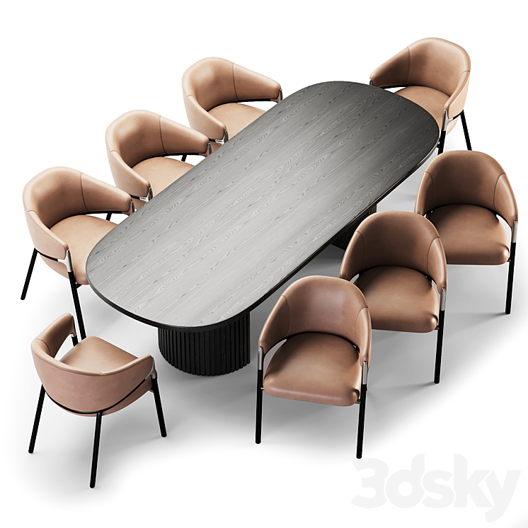 Hammer Dining set 3D Model