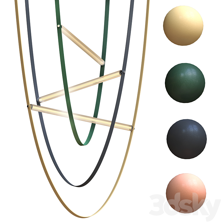 Flos WIRELINE lamp 3D Model Free
