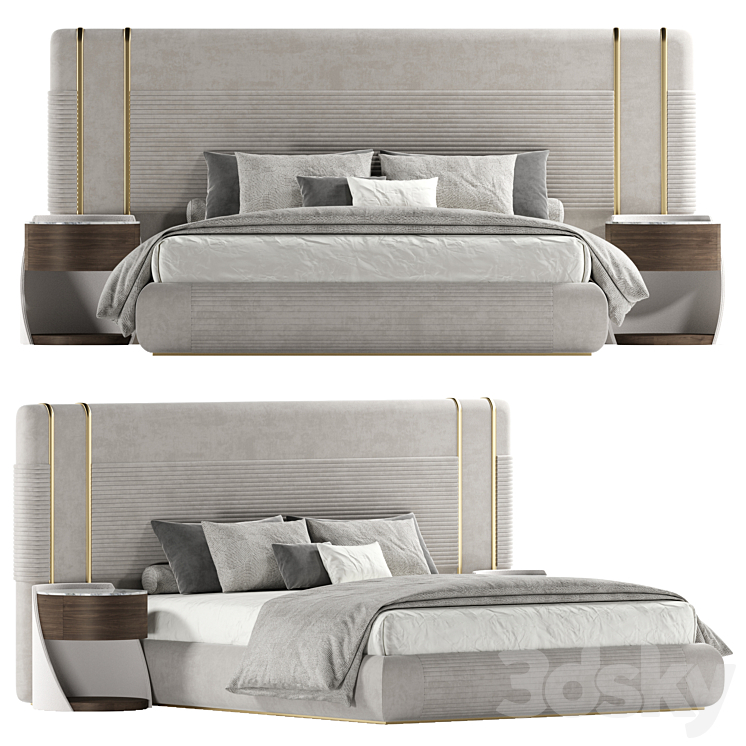 Capital Collection – Frey bed 3DS Max Model - thumbnail 1