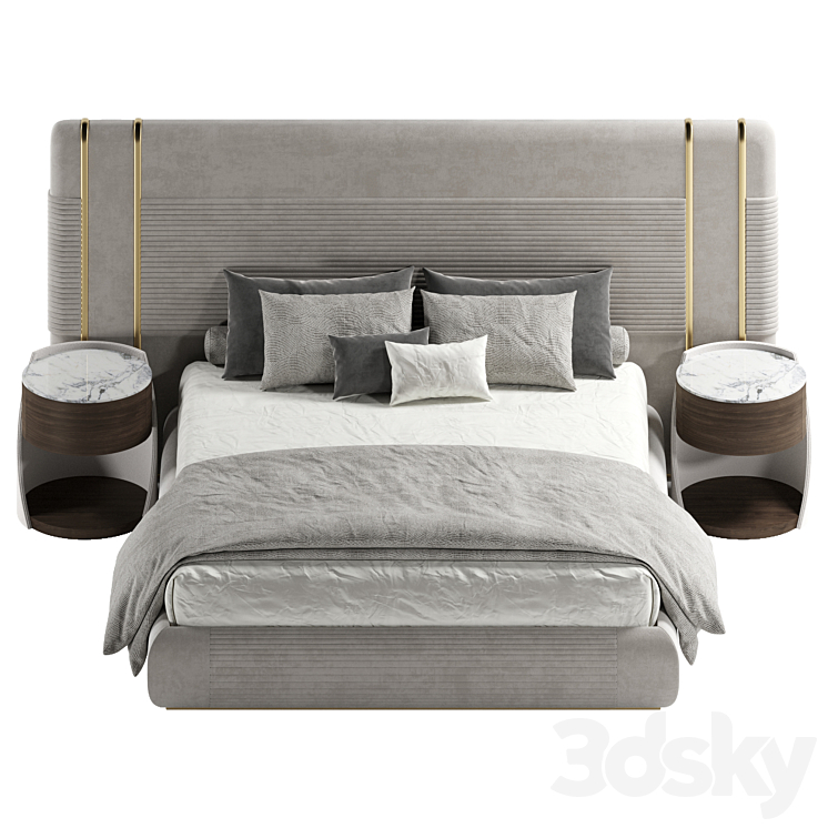Capital Collection – Frey bed 3DS Max Model - thumbnail 2