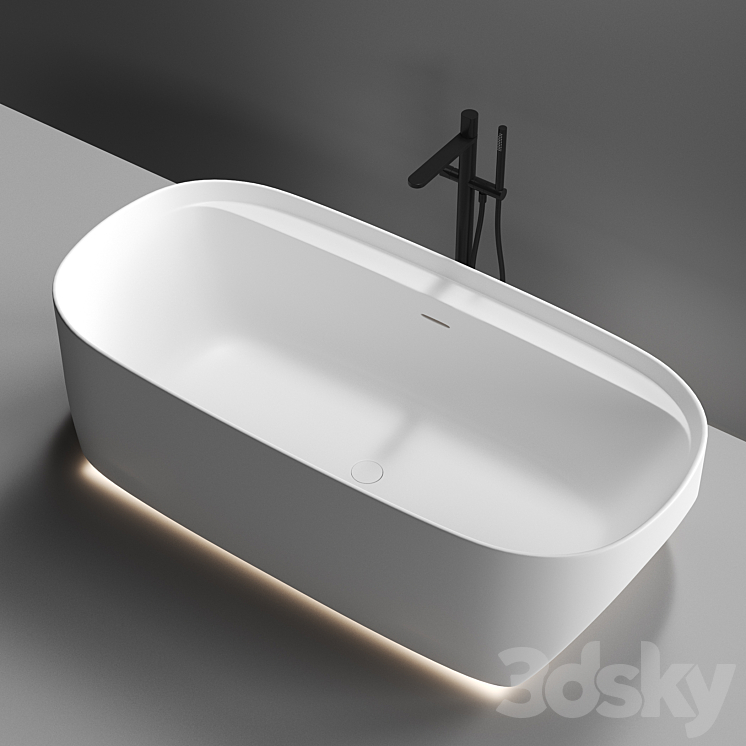 Bathtub SLED by ANTONIO LUPI 3DS Max Model - thumbnail 2
