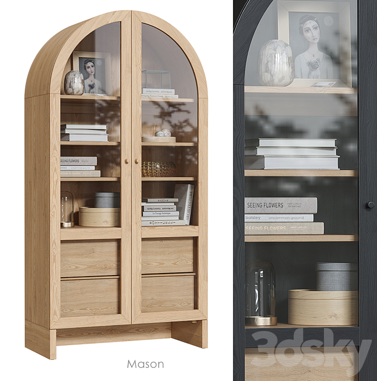 Mason Storage Cabinet Urban Outfitters 3DS Max - thumbnail 1