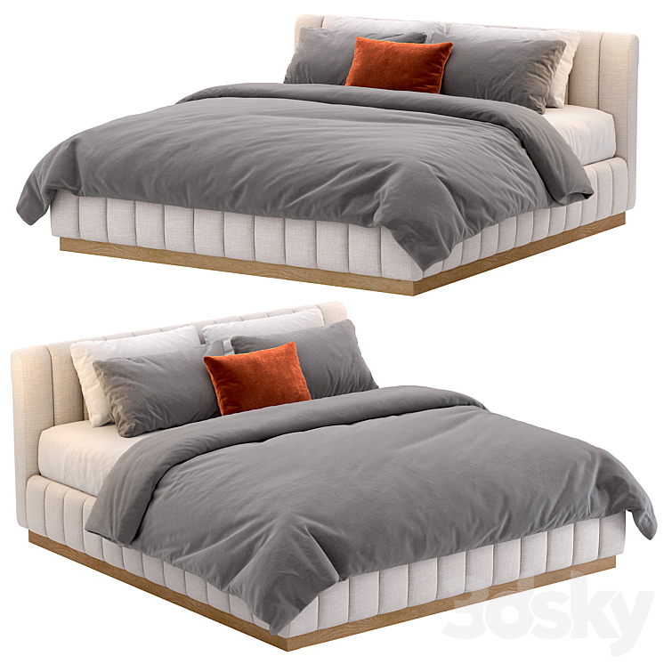 3DS MAX | Flou_Amal Double Bed _V1 3DS Max Model