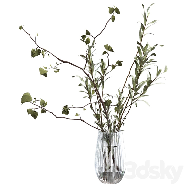 Bouquet of branches 3D Model