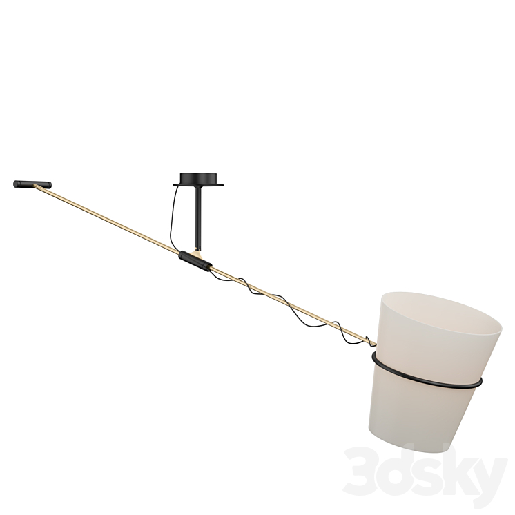Zava Nefertari Ceiling Lamp 3DS Max Model - thumbnail 2