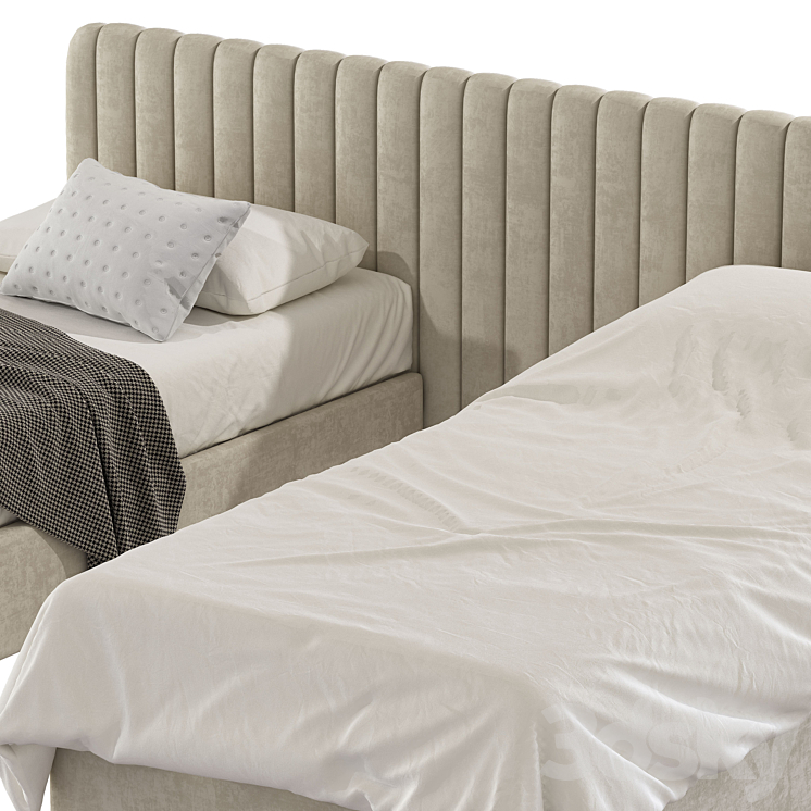 Modern style bed 247 Bed 3D model