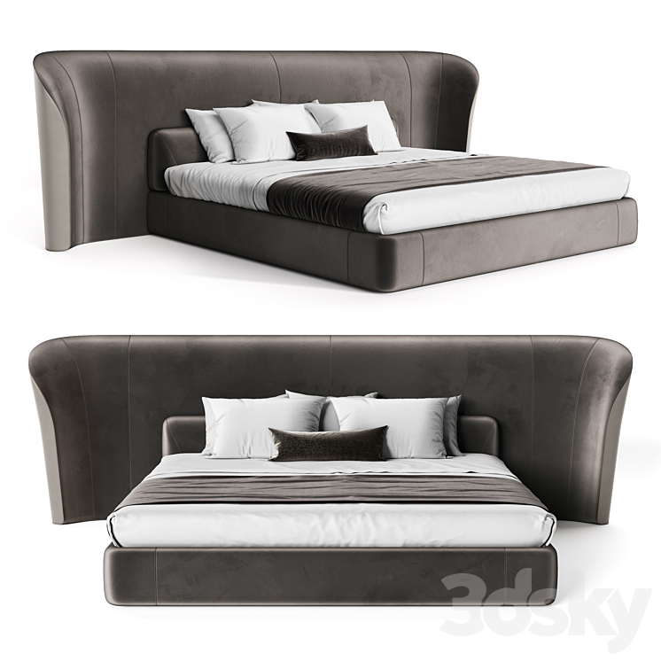 FIFTYFOURMS – Vida Deluxe bed 3DS Max Model - thumbnail 2