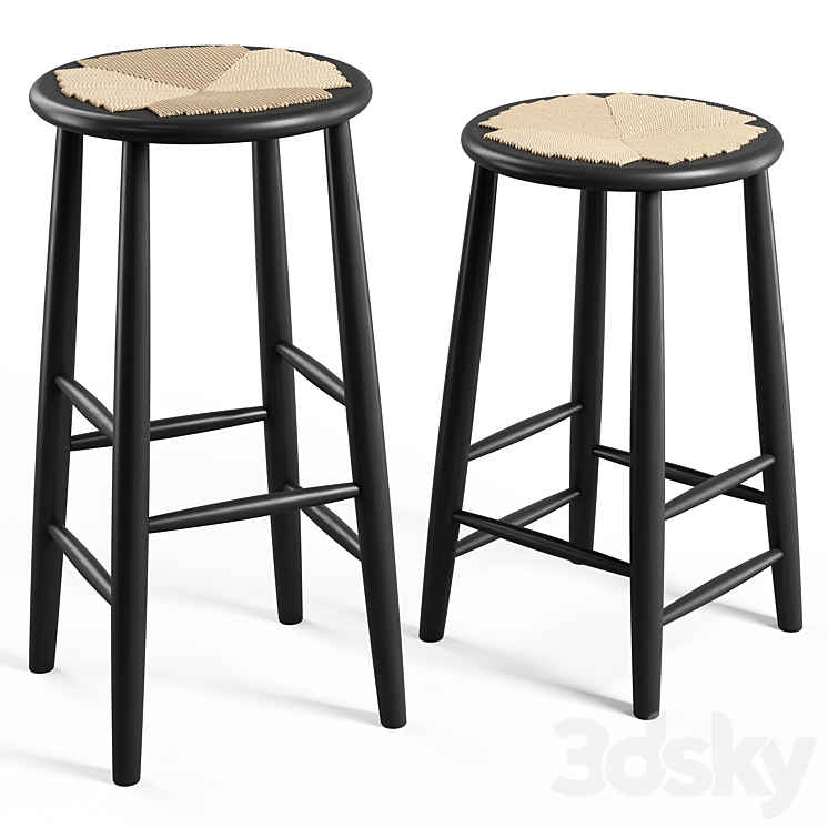 FDB Møbler - J165B Bar stool 3D Model Free