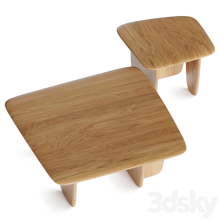 Am.pm Iloss Coffee Tables 3DS Max Model - thumbnail 2