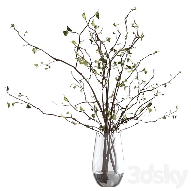 Branches in a vase 3DS Max - thumbnail 1