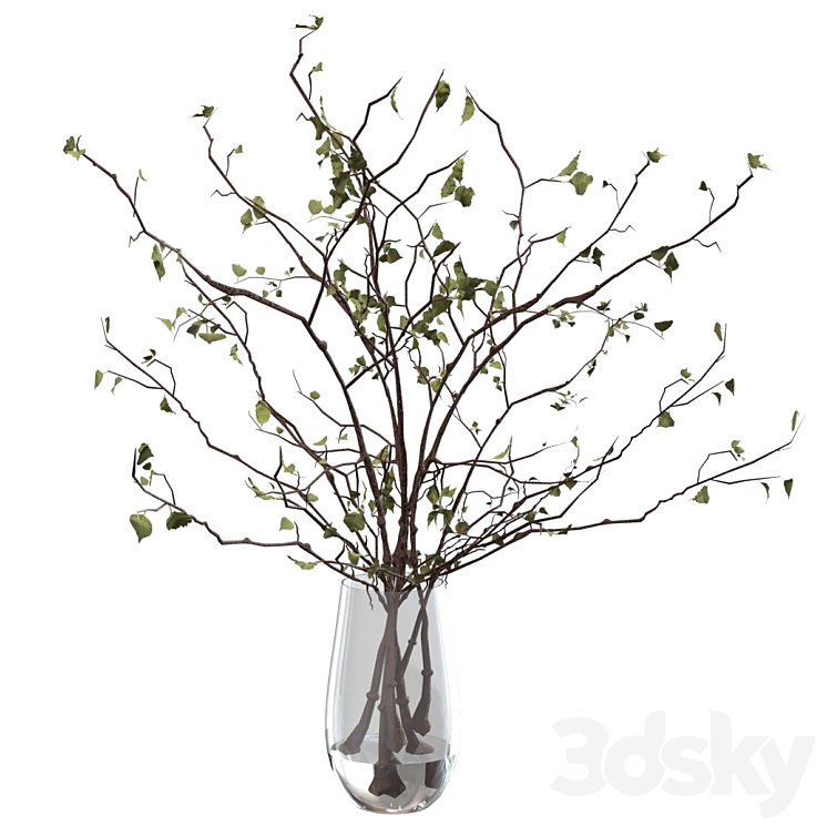 Branches in a vase 3DS Max - thumbnail 2