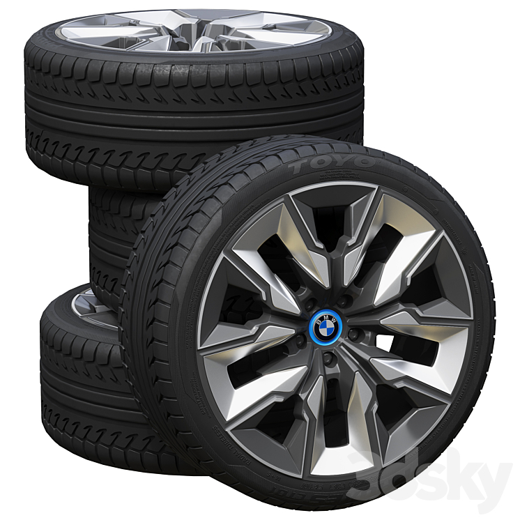 BMW wheels 3DS Max Model - thumbnail 1