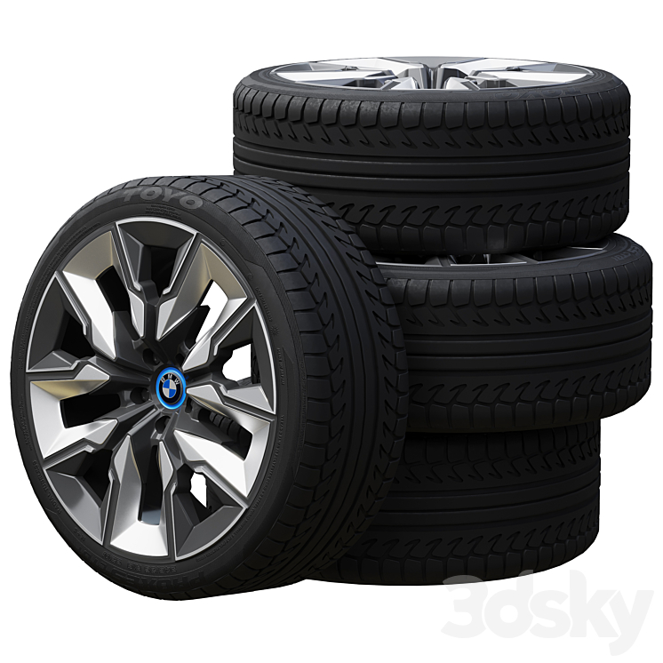 BMW wheels 3DS Max Model - thumbnail 2