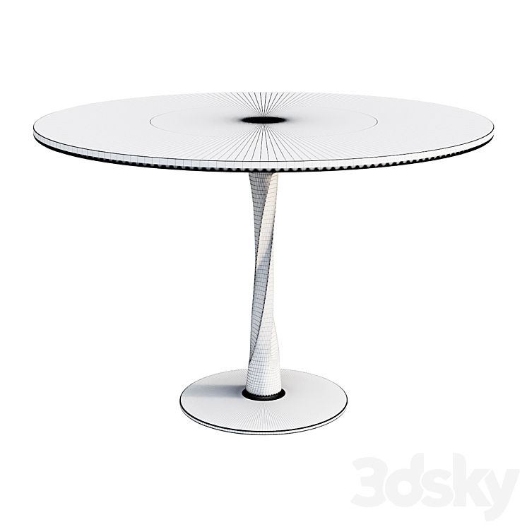Dining table ETHNICRAFT TORSION ETTAFEL 3DS Max Model - thumbnail 2