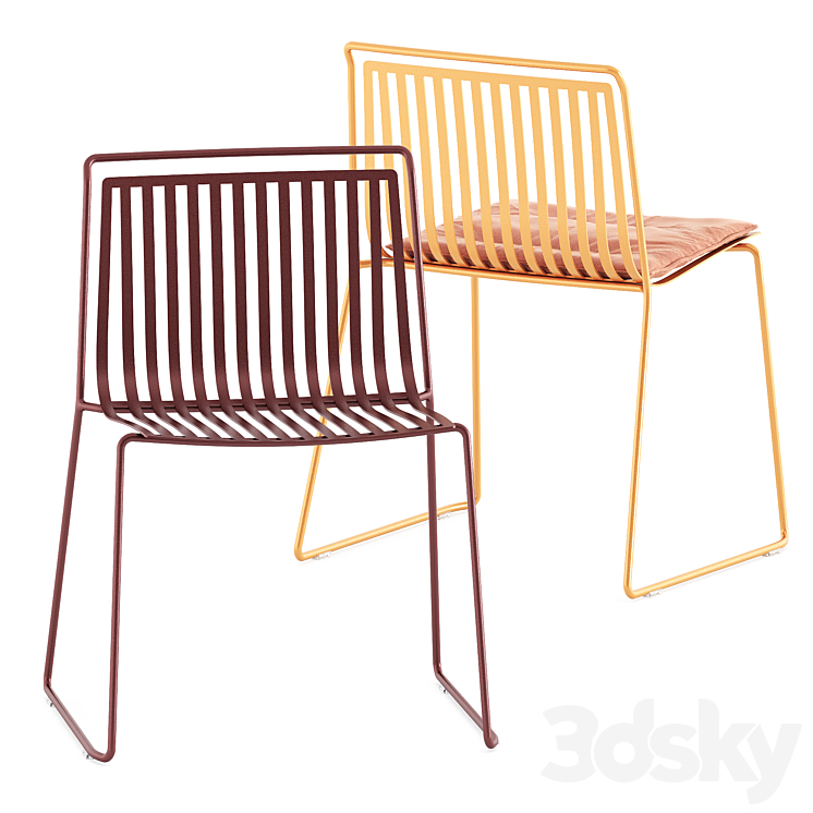 Alo Outdoor chair by ondarreta 3DS Max Model - thumbnail 2