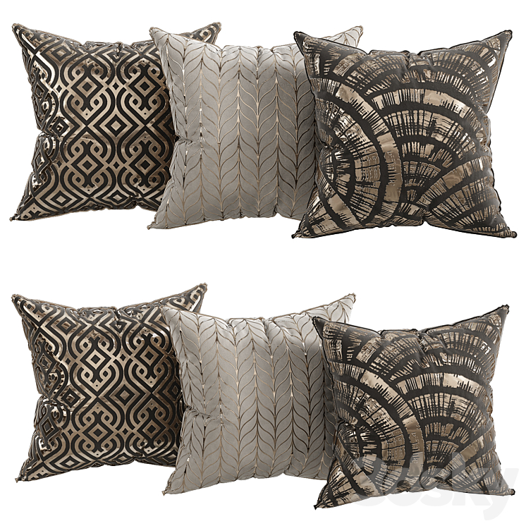 decorative pillows 6 3D Model