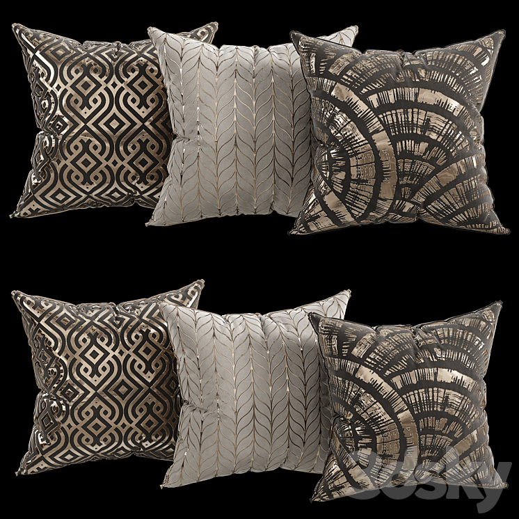 decorative pillows 6 3D Model