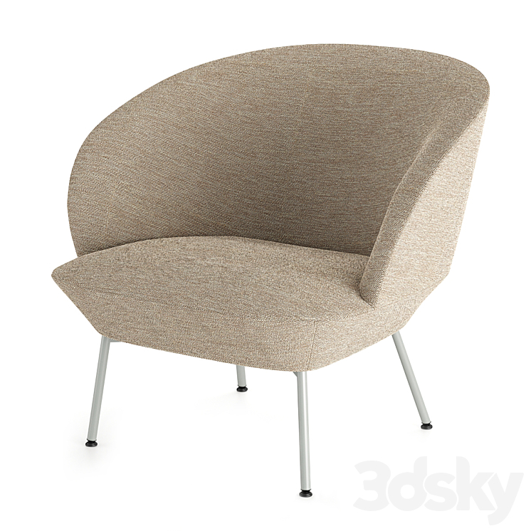 MUUTO. Oslo lounge chair. 3DS Max Model - thumbnail 2
