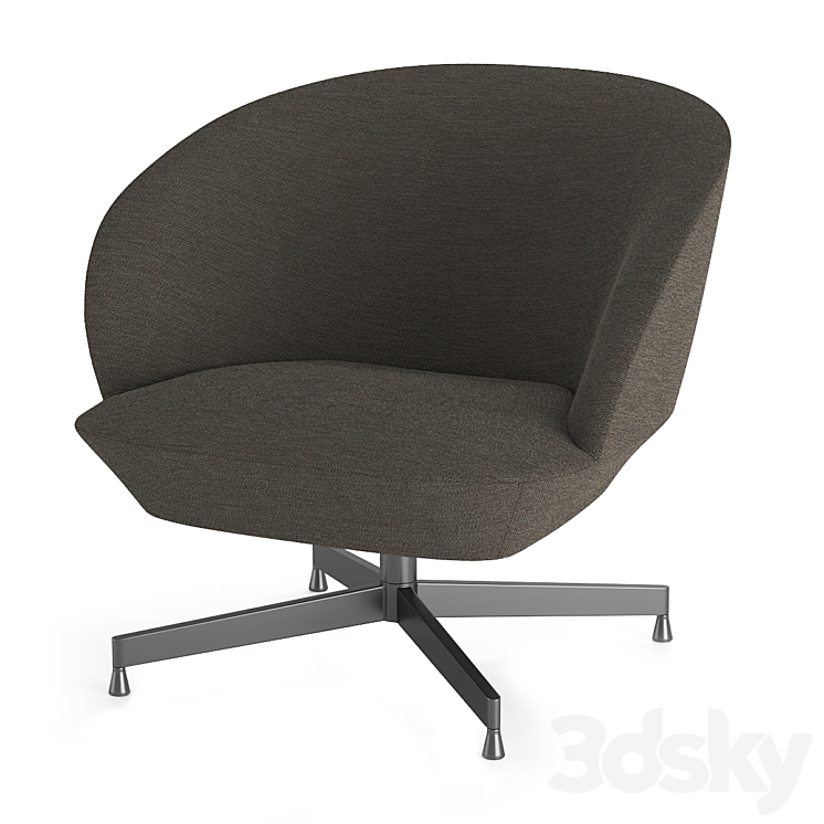 MUUTO. Oslo lounge chair. 3DS Max Model - thumbnail 1