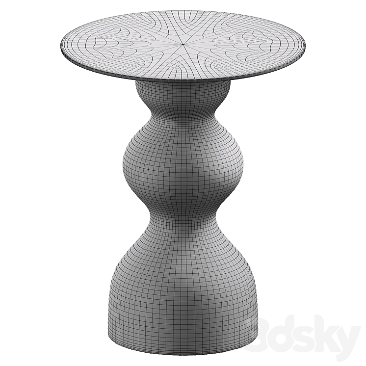 Maia Side Table 3DS Max Model - thumbnail 2