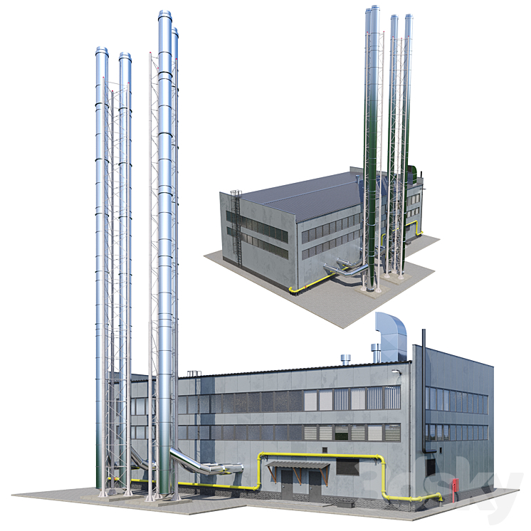 boiler house 3D Model